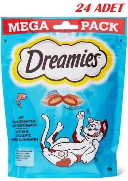 Mega Somonlu Kedi Ödül Maması 180 Gr*24 Adet
