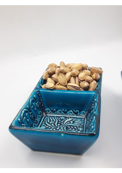 El Yapımı Seramik Sosluk & Kahvaltılık Sunumluk | 2’li Paket | Turkuaz Mavi / Turkuaz Yeşil