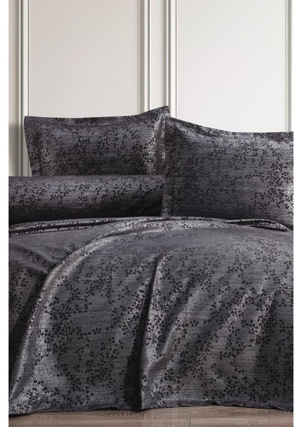 Burçak 3 Parça Çift Kişilik Pike Takımı 240X260 Antrasit