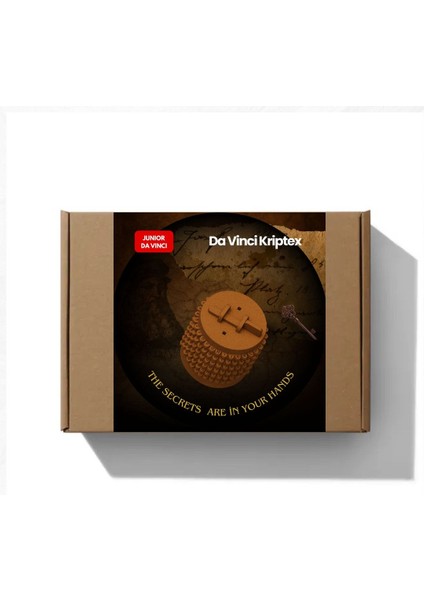 Da Vinci Kriptex (Şifreli Kutu) – Ahşap Stem Tasarım Seti | Junior Da Vinci Bilim Koleksiyonu