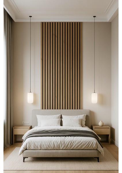 Keçe Tabanlı Duvar Paneli 60X280 cm – Ses Yalıtımlı Akustik Panel | 8 mm Kalınlık indirimleri