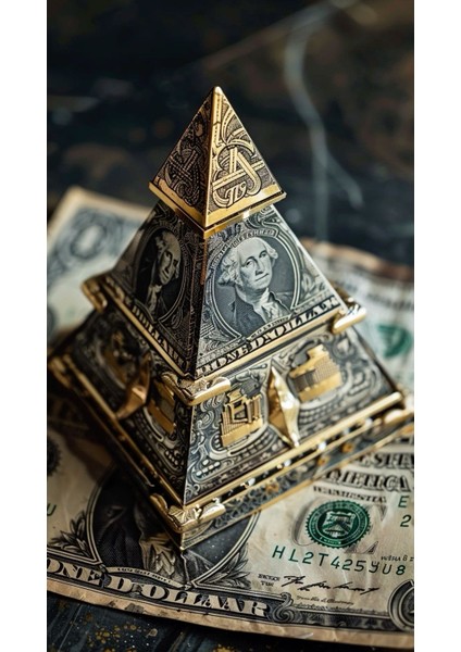 Paradan Piramit Ev Duvar Salon Güzellik Salonu Ofis Dükkan Dekarasyon Kanvas Tablo fiyatları