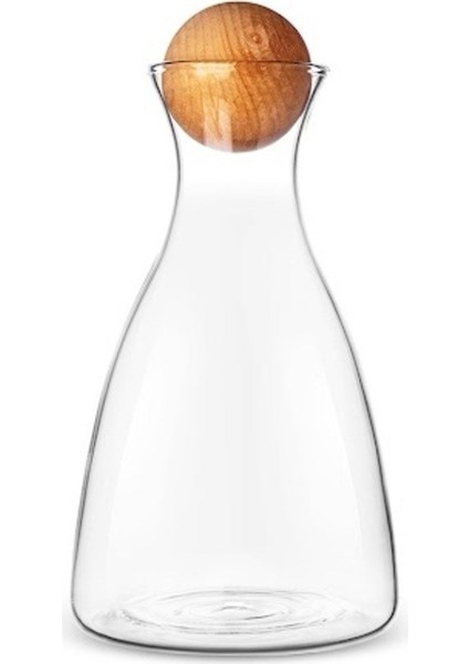 Borosilikat Cam Ahşap Top Kapaklı Camelia Karaf 2000 ml & 6 Adet Bardak Şeffaf fiyatları
