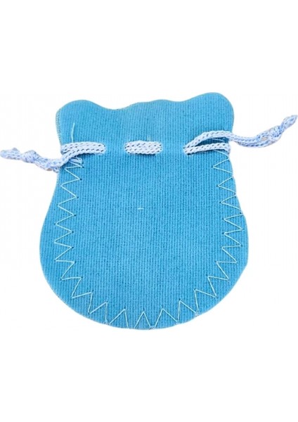 Kadife Kese Açık Mavi 50 Adet 6x8 Boy Takı, Altın Kesesi (Ipli & Büzgülü) fiyatları