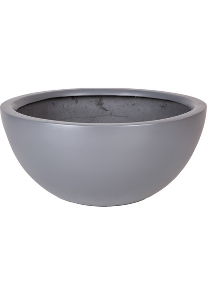 Fiber Bonsai Saksısı Yarım Antrasit 18,5X40 Cm.