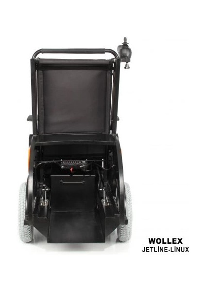 Wollex Refakatçi Sürüşlü Akülü Tekerlekli Sandalye | 500W Motorlu ve 250 kg Taşımalı Jetline Linux