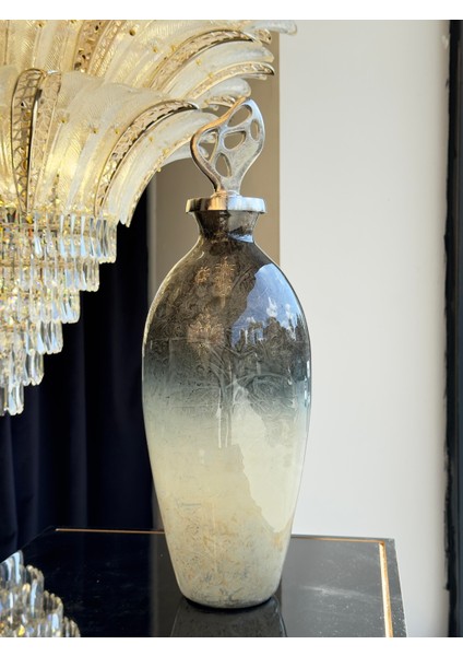 Opal Mist Gümüş Döküm Kapaklı Küp Büyük Boy fiyatları