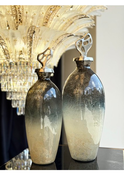 Opal Mist Gümüş Döküm Kapaklı Küp Büyük Boy modelleri