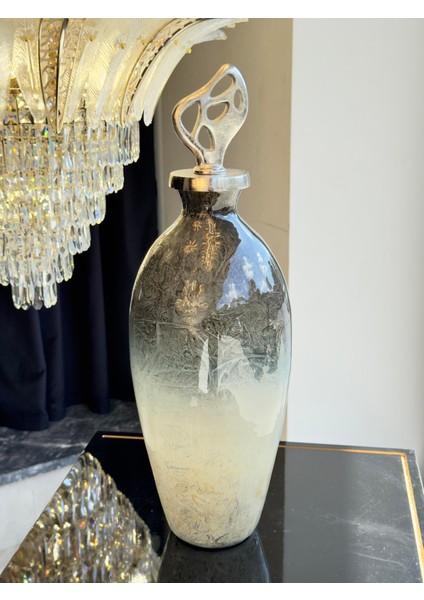 Opal Mist Gümüş Döküm Kapaklı Küp Büyük Boy fırsatları