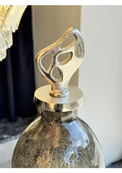 Opal Mist Gümüş Döküm Kapaklı Küp Büyük Boy indirimleri