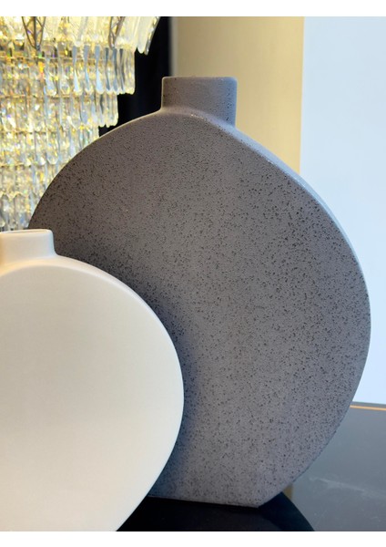 Bohem Seramik Siyah & Bej Vazo Seti indirimleri