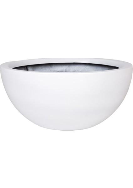 Fiber Bonsai Saksısı Yarım Beyaz 18,5X40 Cm. modelleri