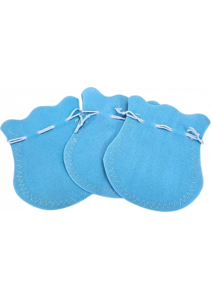 Kadife Kese Açık Mavi 50 Adet 11X14 Boy Takı, Altın Kesesi (Ipli & Büzgülü)