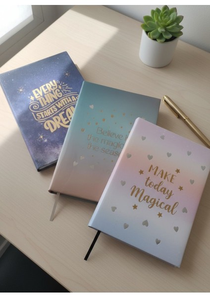 4’lü Not Defteri Seti A5 Boyunda – Okul, Ofis ve Günlük Kullanım Için