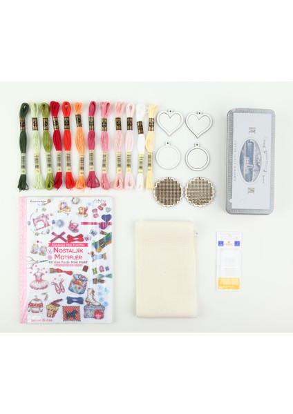 Mini Kanaviçe Seti - Nostaljik Motifler