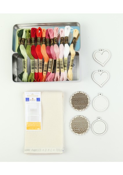 Mini Kanaviçe Seti - Nostaljik Motifler modelleri