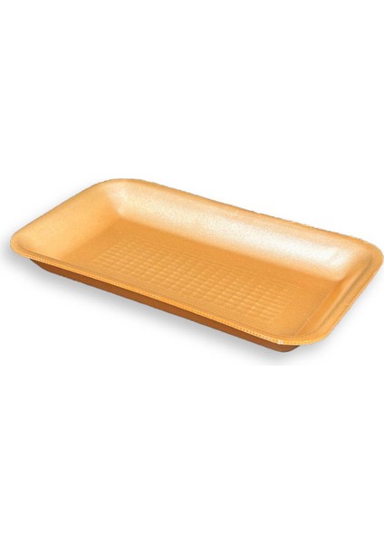 1000GR Turuncu Köpük Tabak Kap - Kasap Kabı Et Tabağı