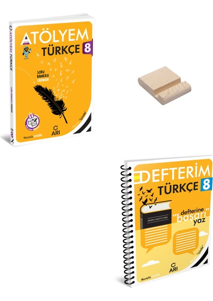 Lgs 8. Sınıf Türkçe Atölyem ve Defterim + Telefon Standı