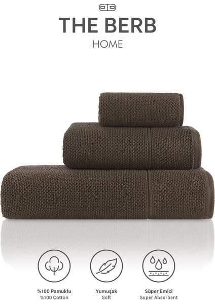 %100 Pamuk 3'lü Banyo Havlu Seti (30X50 50X100 70X150)