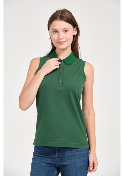 Kadın Regular Fit Kolsuz Polo
