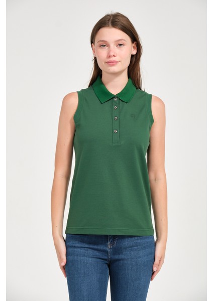 Kadın Regular Fit Kolsuz Polo modelleri