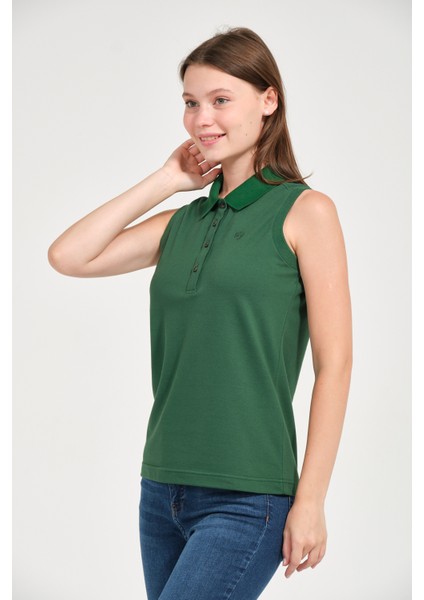 Kadın Regular Fit Kolsuz Polo fırsatları