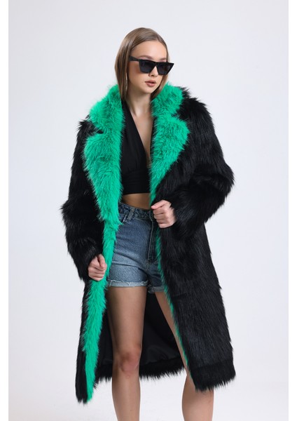 Yakası Farklı Özel Tasarım Kürk Manto fırsatları