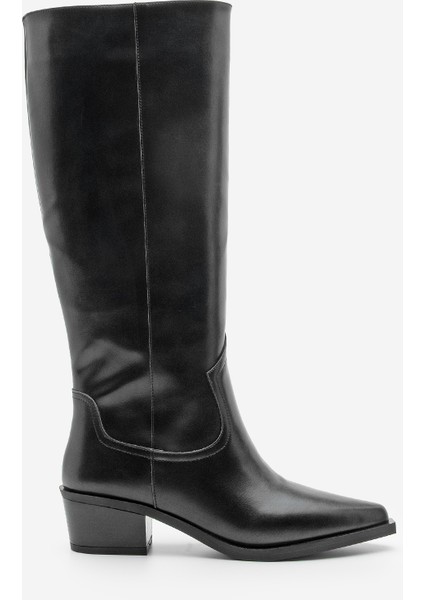 Kadın Sivri Burun Kovboy Fermuarsız Western Çizme Mivez modelleri