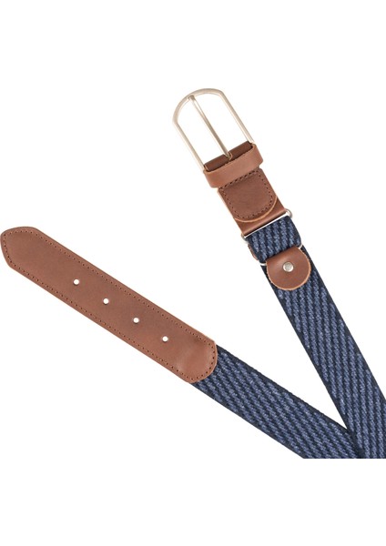 Deri Detaylı Bedeni Ayarlanabilir Kırçıllı Elastik Kemer