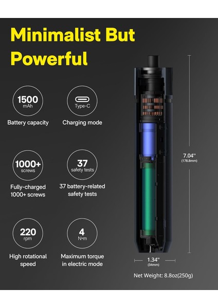 3.6V Tornavida Seti (Klasik) QWLSD001 fırsatları