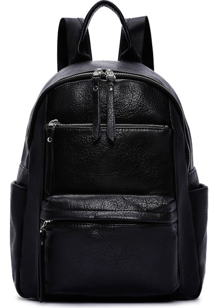 Kadın Siyah Casual Sırt Çantası 25WBD2487AS