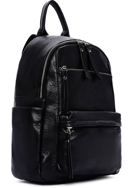 Kadın Siyah Casual Sırt Çantası 25WBD2487AS fırsatları