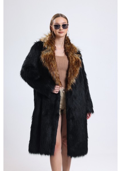 Yakası Farklı Özel Tasarım Kürk Manto fırsatları