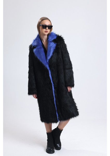 Yakası Farklı Özel Tasarım Kürk Manto