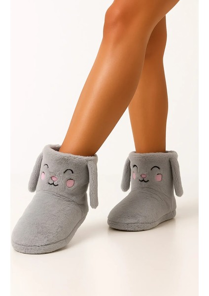 Ev Terliği Ultra Yumuşak Tavşan Figürlü Ev Botu (Panduf) Kaymaz Taban fiyatları