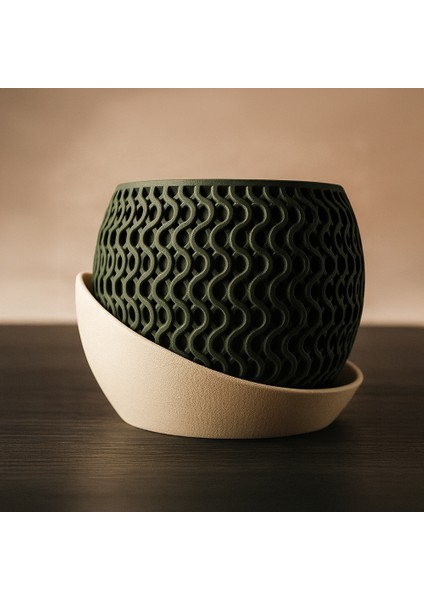 Modern Dalgalı Desen Dekoratif Saksı fiyatları