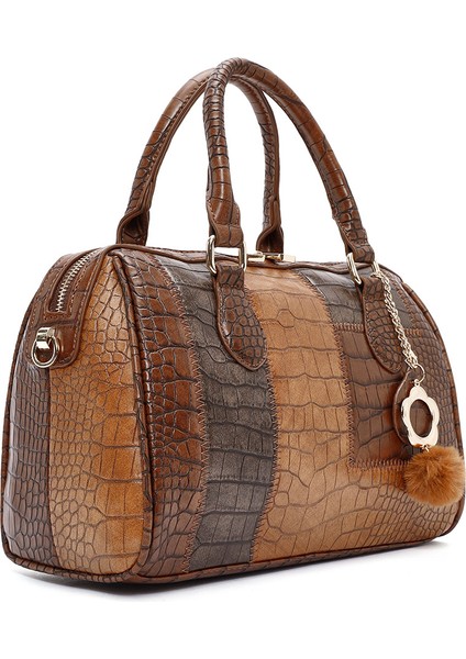 Kadın Taba Uzun Askılı Desenli Kol Çantası 25WBD262914 indirimleri