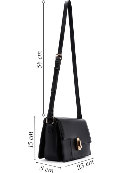 Kadın Siyah Uzun Askılı Çapraz Çanta 25WBD281918 fiyatları