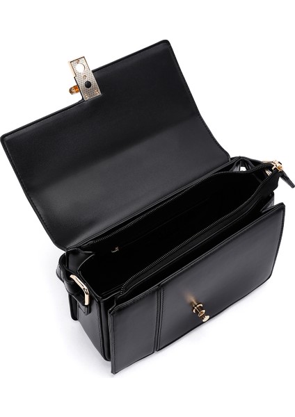 Kadın Siyah Uzun Askılı Çapraz Çanta 25WBD281918