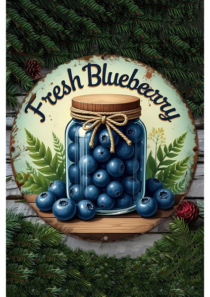 Fresh Blueberry Temalı Uv Baskı Mdf Duvar Süsü – 33X33 cm & 20X20 cm DT200 fiyatları