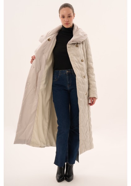 Veger Özelyaka Tesettür Boykapitone Kaban fırsatları