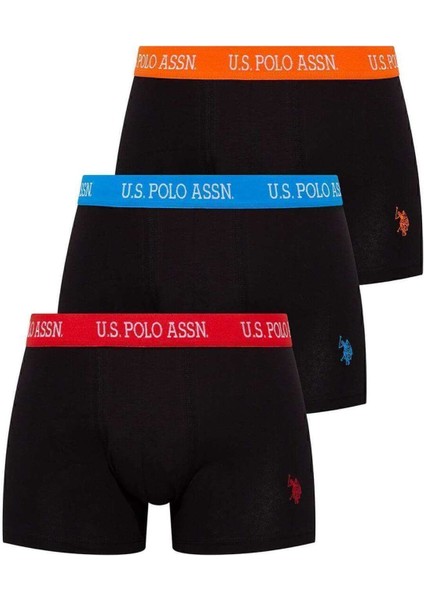 Erkek Siyah 3 Lü Kutulu Boxer - Siyah - BCP1.80D25R3F-XL