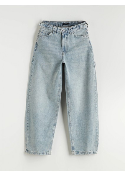 Xsıde Mavi Baggy Fit Kadın Jean Pantolon indirimleri