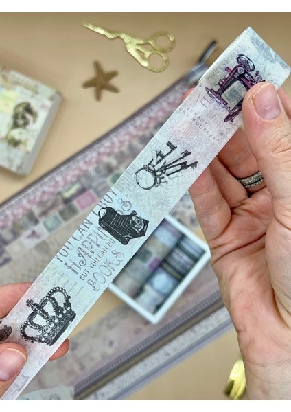Vintage Retro Temalı 20’li Washi Bant Seti – Letters From Anna Serisi (20*2 M) /masking Tape/ Desenli Bant fiyatları