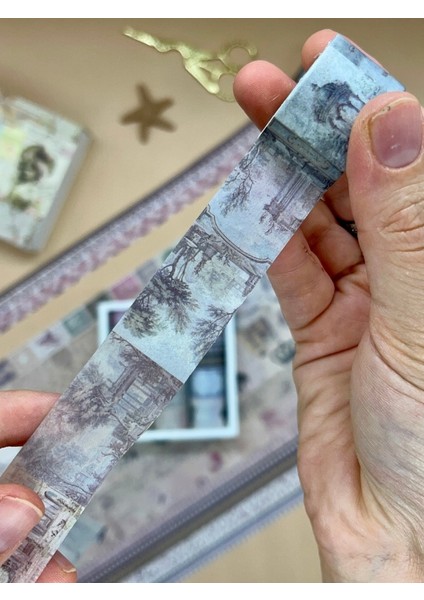 Vintage Retro Temalı 20’li Washi Bant Seti – Letters From Anna Serisi (20*2 M) /masking Tape/ Desenli Bant indirimleri