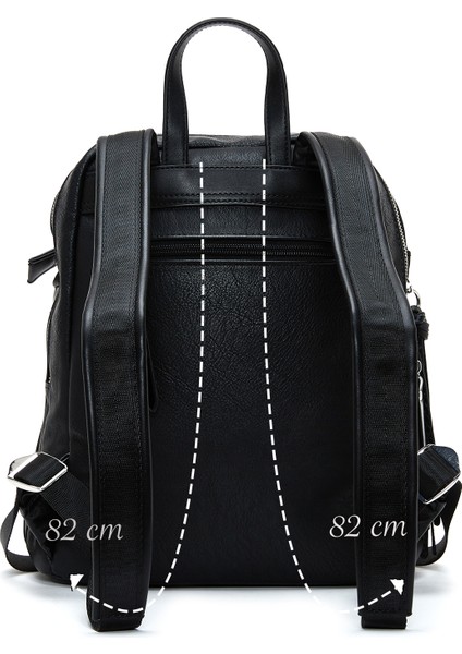 Kadın Siyah Casual Sırt Çantası 25WBD2500FT modelleri