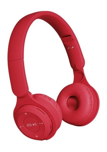 120 Saat Bekleme Süreli V5.0 Kulak Üstü Bluetooth Kulaklık Kırmızı BLT-150