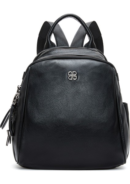 Kadın Siyah Uzun Askılı Sırt Çantası 25WBD249218