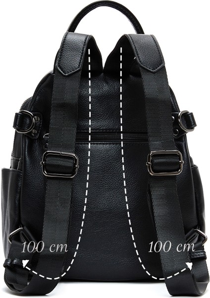 Kadın Siyah Uzun Askılı Sırt Çantası 25WBD249218 modelleri