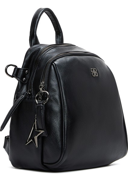 Kadın Siyah Uzun Askılı Sırt Çantası 25WBD249218 fırsatları